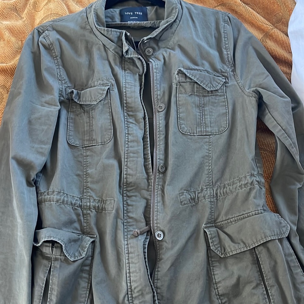 Love tree medium green jacket